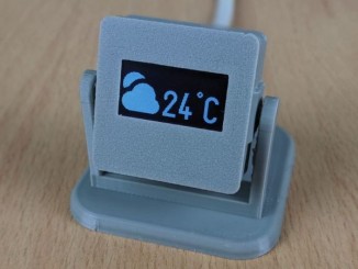 3D 打印的室内温度计，基于 Arduino 和 OLED 屏幕