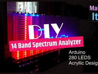 Arduino + 280 LEDs DIY 音乐频谱灯